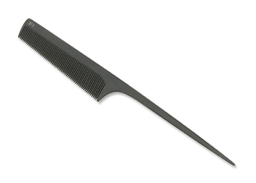 Tapered Carbon Tail Comb w/Narrow Tooth Pattern